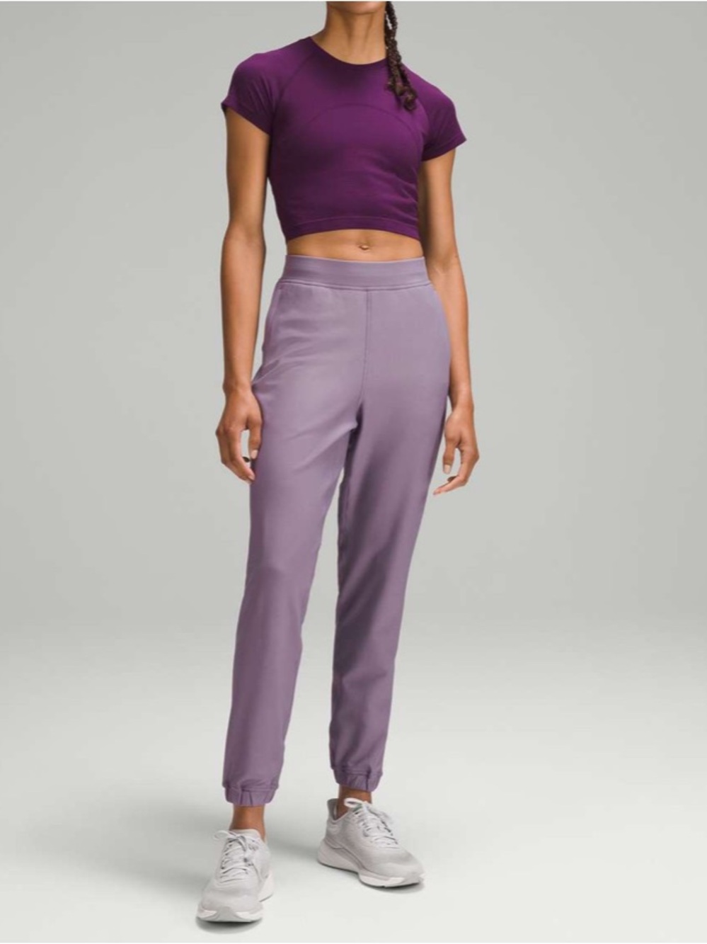 Lululemon Adapted State High-Rise Fleece Jogger *Full Length Purple Ash 4